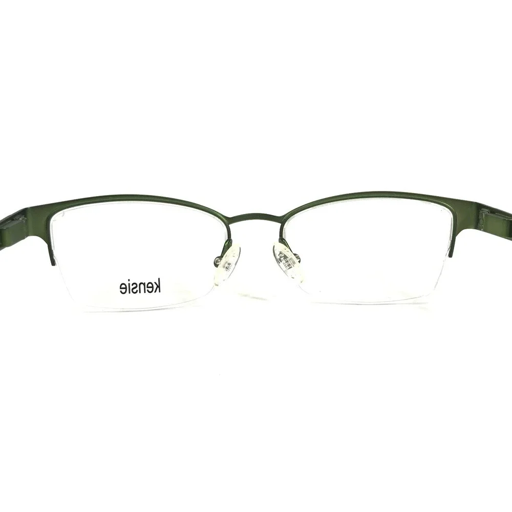 Kensie Eyeglasses Frames FLIRTY FE Green Rectangular Half Rim 47-16-130